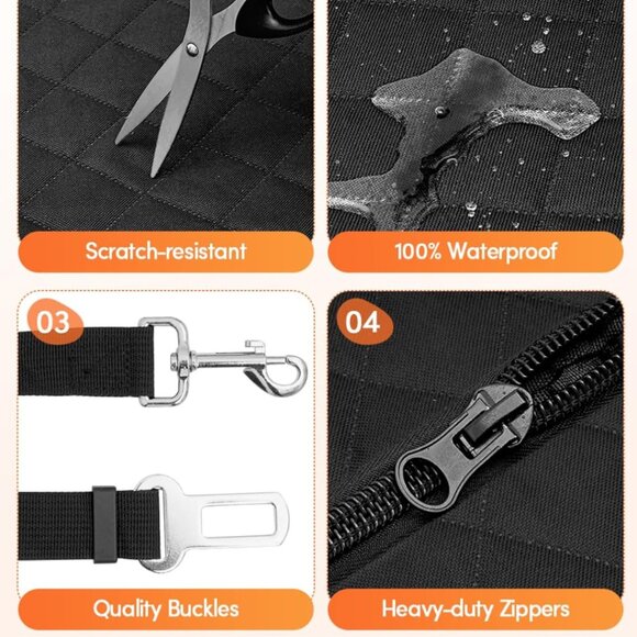 Keep Your Dog Safe in the Car – Hard-Bottom Backseat Extender 🐶🚗 - Picture 7 of 10